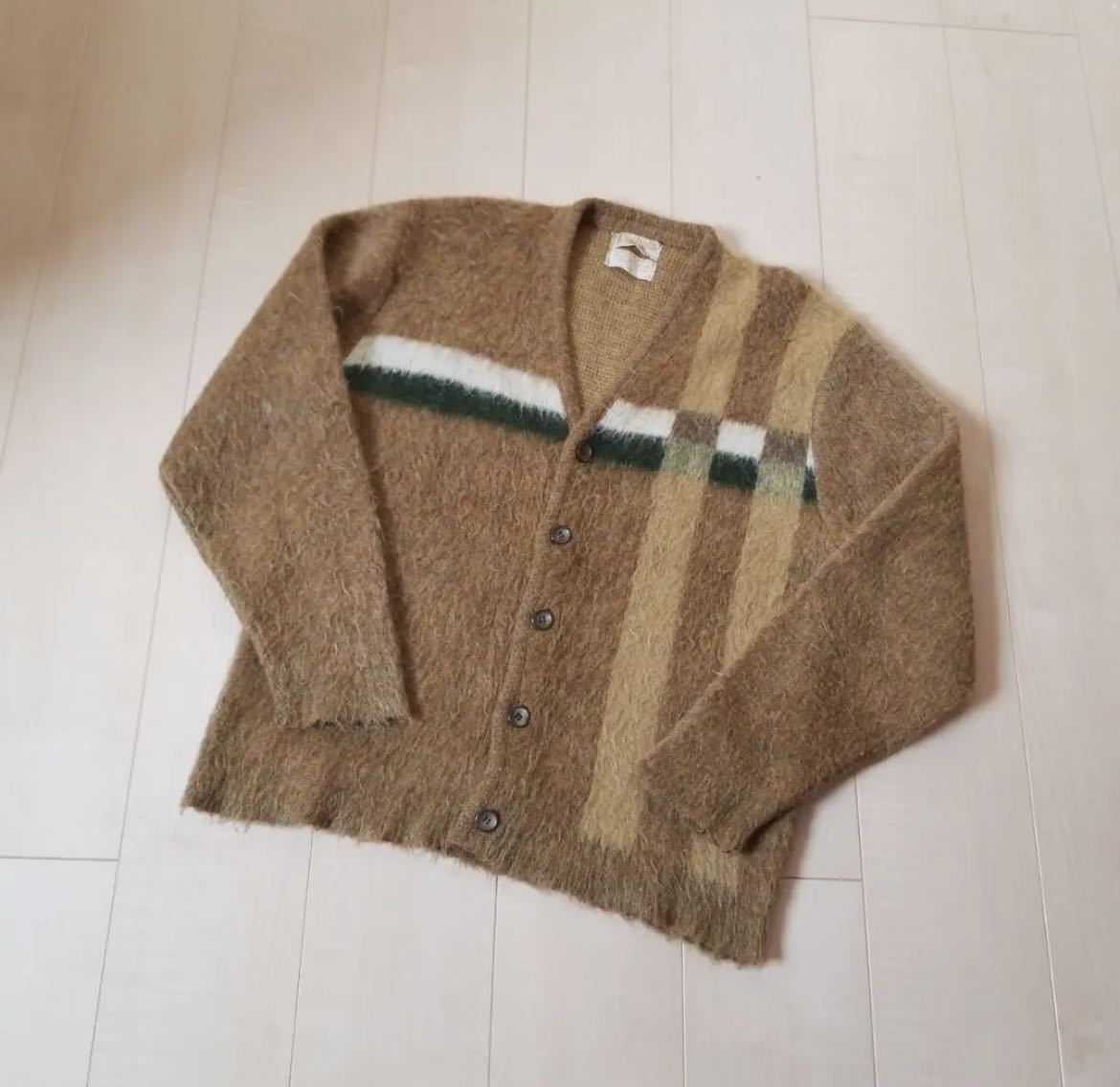 Yahoo!オークション - 50s 60s 70s ヴィンテージ モヘア カーディガン...