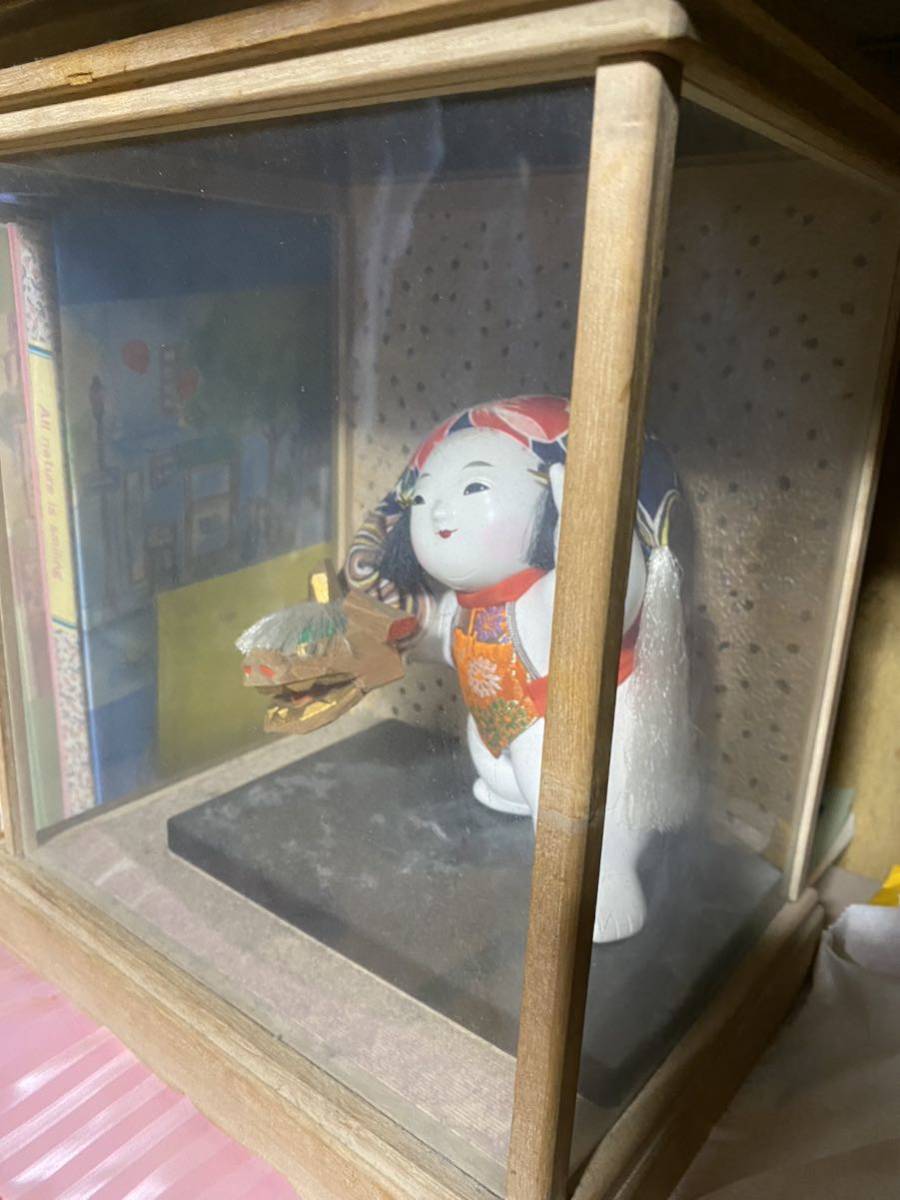 古い福助人形』(高さ34㎝)江戸期 土人形 置物 縁起物 福助さん 古い福助人形』(高さ34㎝)江戸期 土人形 置物 縁起物 福助さん