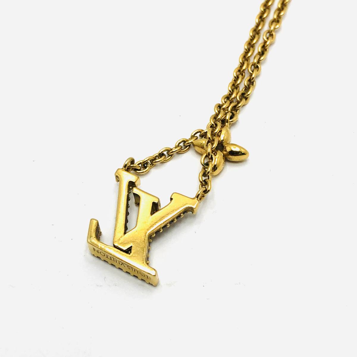 美品 LOUIS VUITTON ルイヴィトン コリエ LV アイコニック ネックレス
