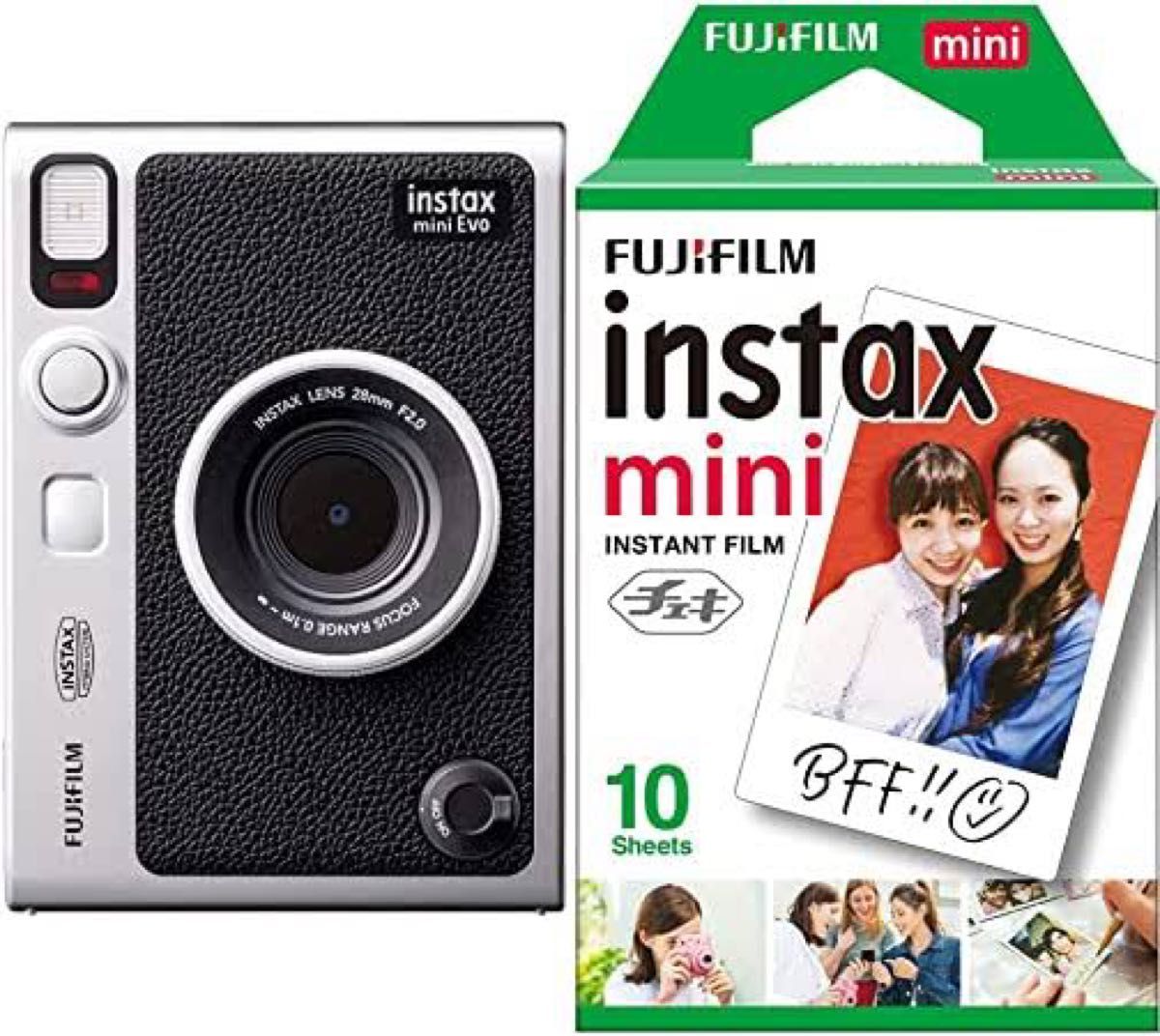 新作モデル FUJIFILM 未使用フィルム付 チェキ Evo mini instax