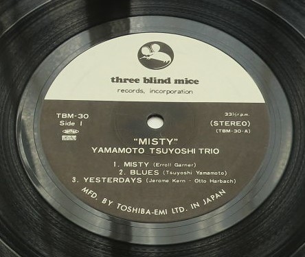 TBM-30 オリジナル盤 / Yamamoto Tsuyoshi Trio / Misty ・ 山本剛トリオ / ミスティ _画像1