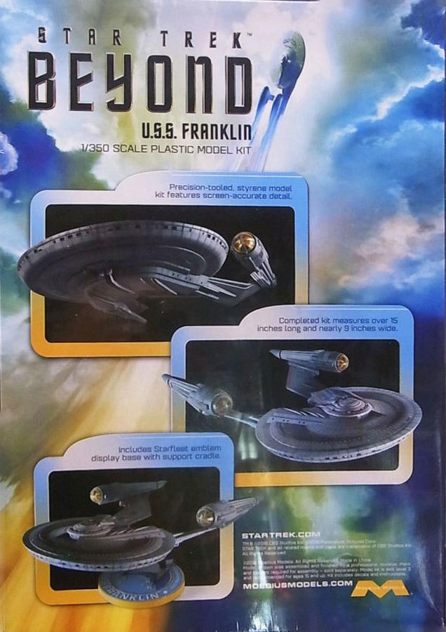 メビウスモデル【U.S.S. FRANKLIN】NX-326 (フランクリン) 1/350スケール STAR TREK BEYOND_画像2