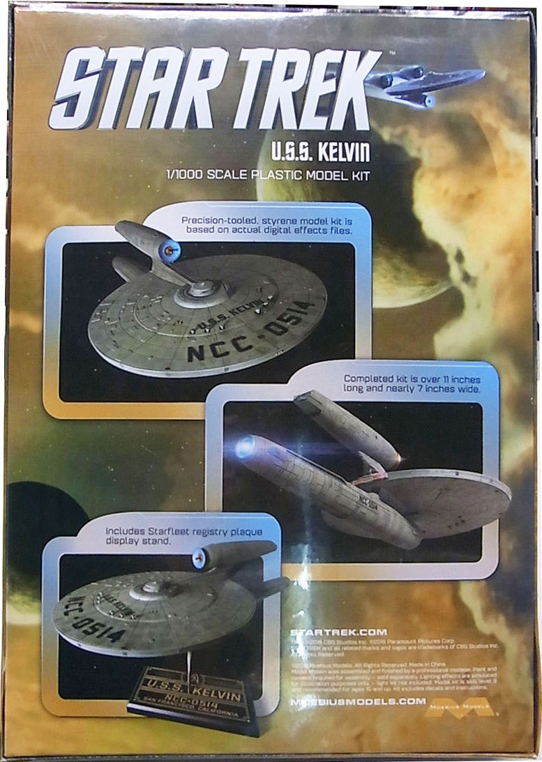  Mebius model [U.S.S. KELVIN]NCC-0514 (U.S.S.keru vi n) 1/1000 scale / STAR TREK