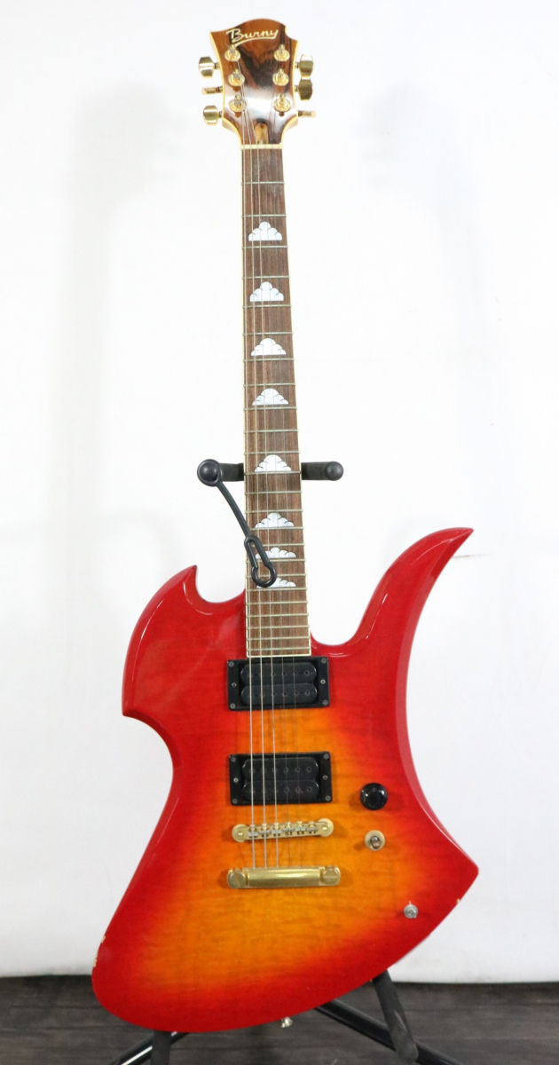 アンプ音出しOK Burny バーニー エレキギター ソフトケース付き ロック