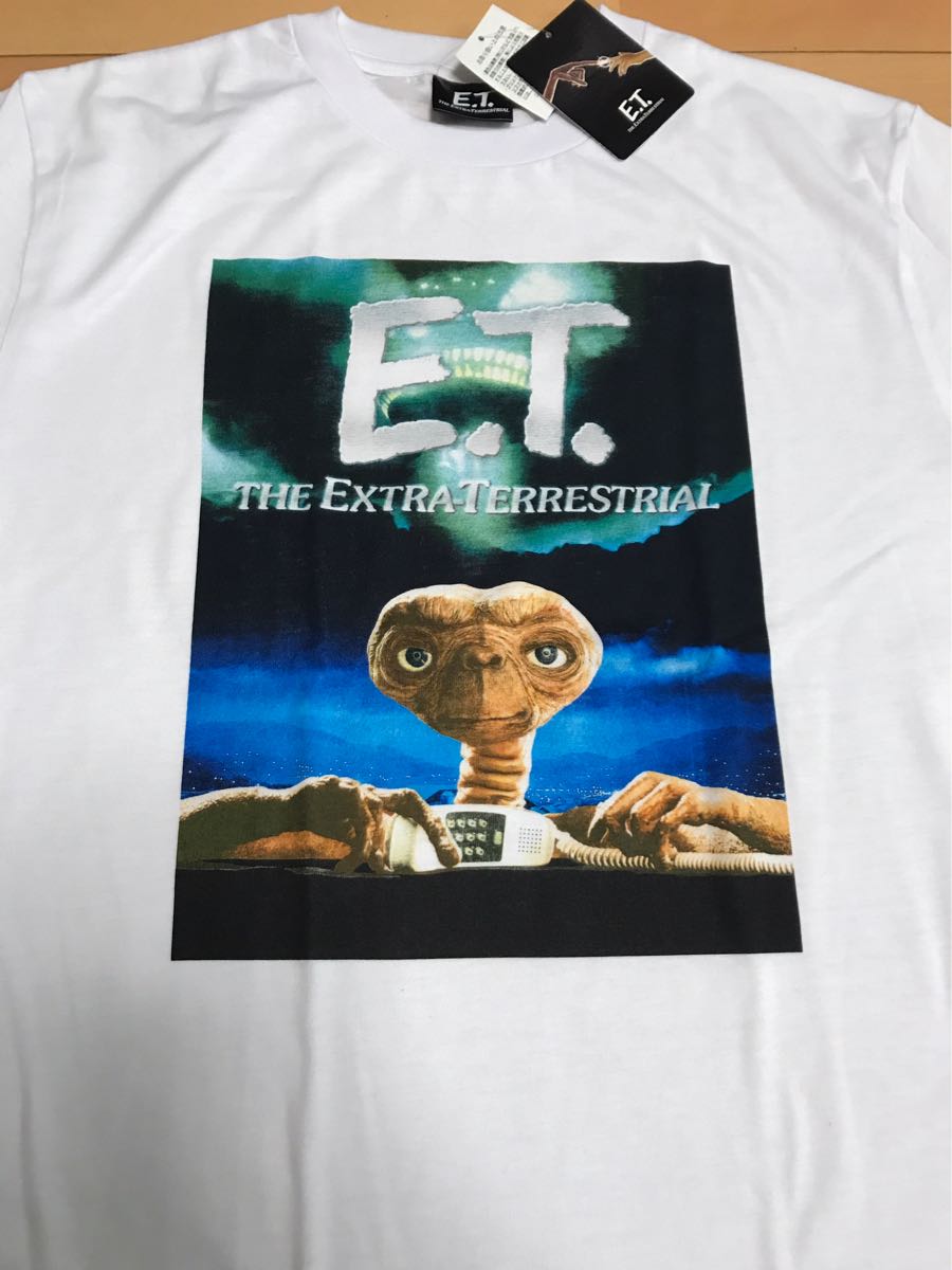 残りわずか! 新品 ET E.T. Tシャツ m白 スピルバーグ SF 80's 映画