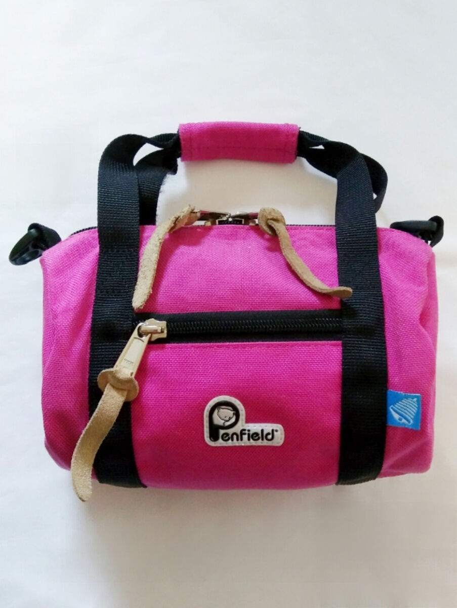 *PenField×Bellmark Minimum Boston shoulder bag Penfield × bell Mark used regular price 3132 jpy * postage 350 jpy * pretty pink pouch 