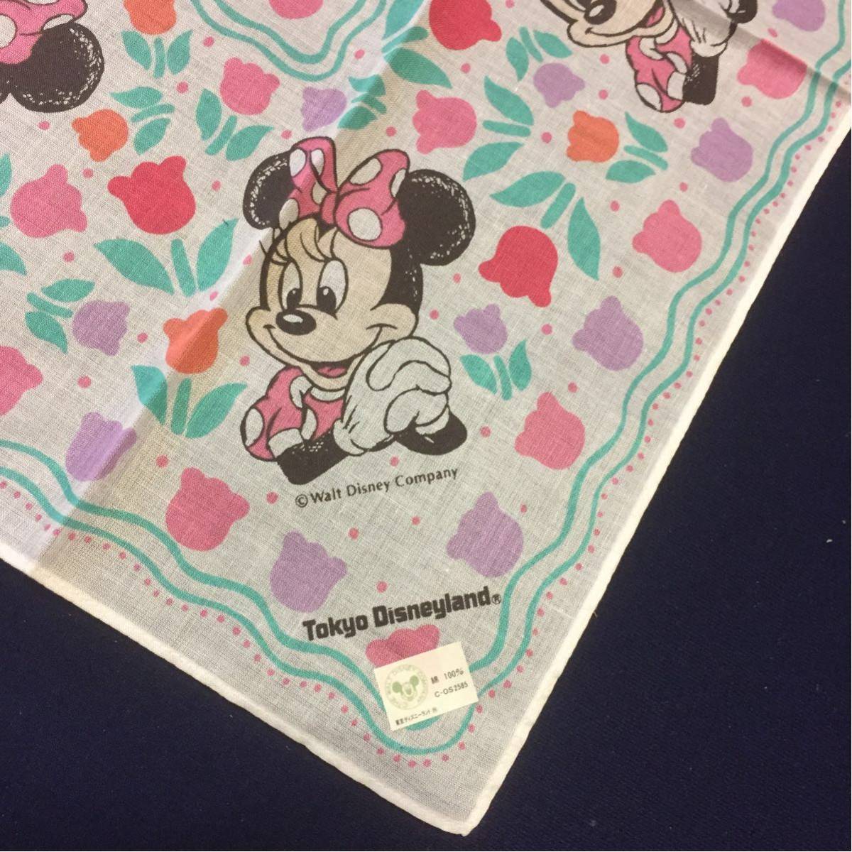  unused goods Tokyo Disney Land * Minnie Mouse * handkerchie 