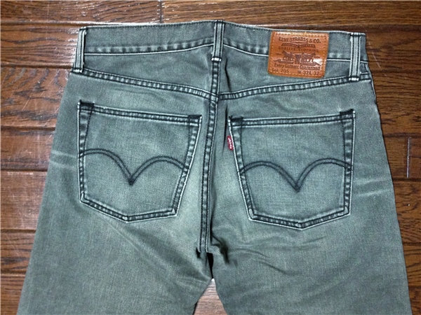 リーバイス Ｌｅｖｉ’ｓ ７０５ ３２ コットン パンツ ヒゲ落ち グレー 検索 黒 ブラック デニム ジーンズ ジーパン ツイル_画像2