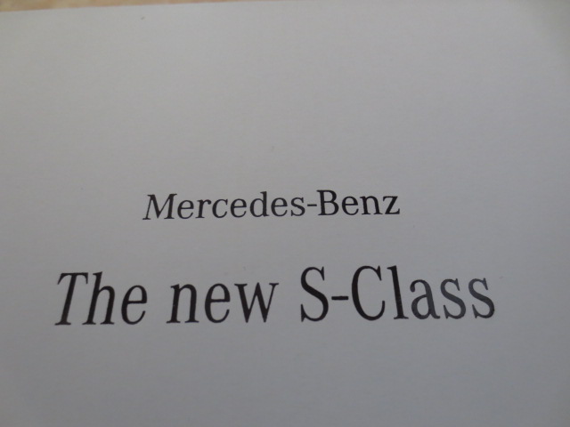  Mercedes Benz new model S Class sale memory plate * not for sale * rare goods * Germany car *MERCEDES BENZ* three . Ise city . made * new goods * boxed 