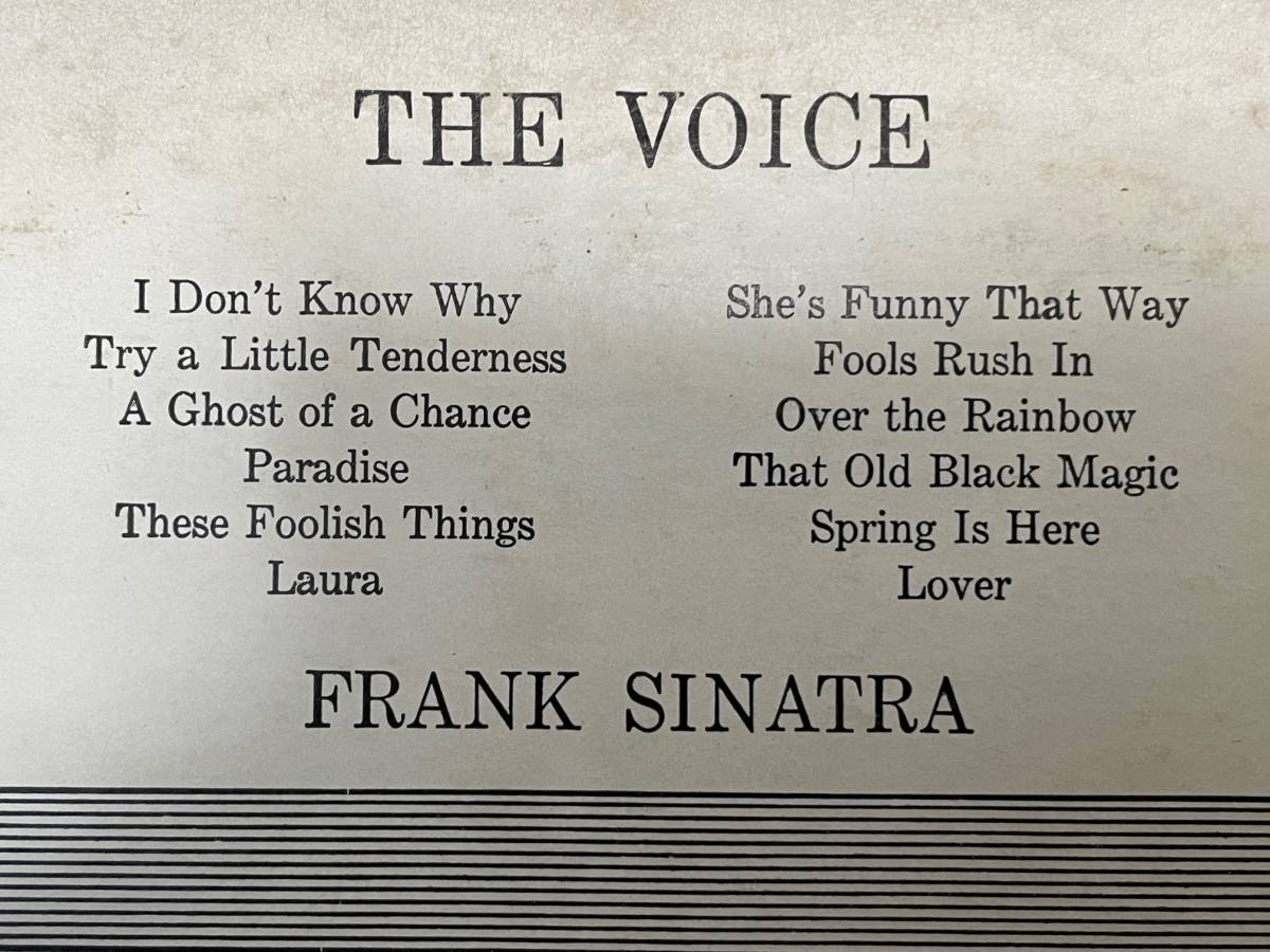 LP7フランク・シナトラ 「ザ・ボイス」♪FRANK SINATRA THE VOICE 1955年 Oldies COLUMBIA CL-743の画像10