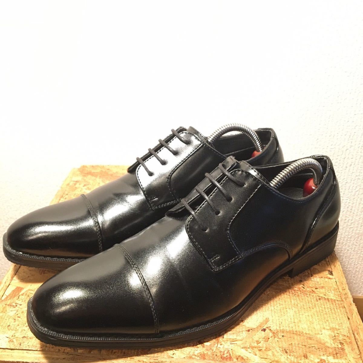 (173)[ прекрасный товар ]stefanorossi стерео fano Rossi 25cm распорка chip чёрный джентльмен обувь бизнес обувь 