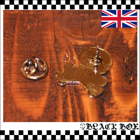 英国 インポート Pins Badge ピンズ ピンバッジ 海賊旗 クロスボーンスカル ドクロ 髑髏 骸骨 ガイコツ バイク イギリス UK GB ENGLAND 249_画像2