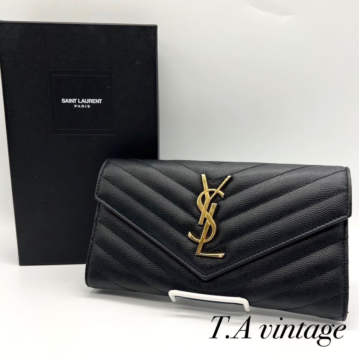 美品！イヴ サンローラン YSL 長財布 ブラック www.freixenet.com