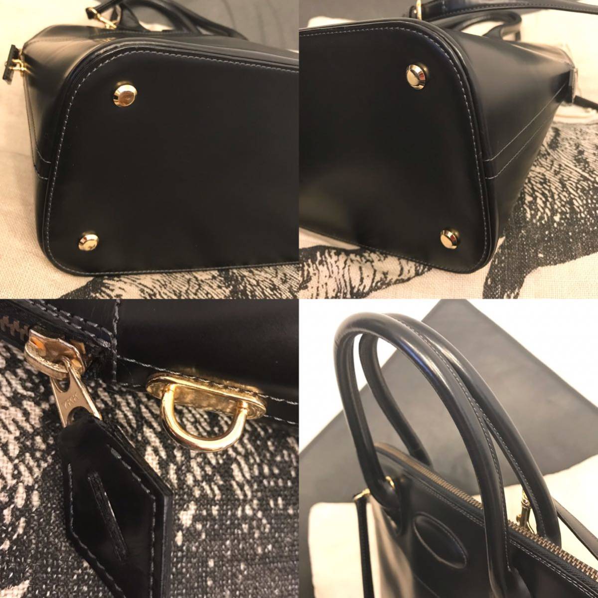 良品 ハンドバッグ ショルダーバッグ サイズ35 2WAY 黒|PayPayフリマ