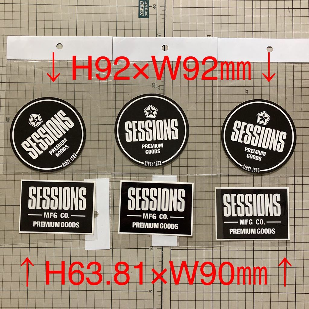 ヤフオク! - 【J-256】SESSIONS ステッカー6枚セット スノ...
