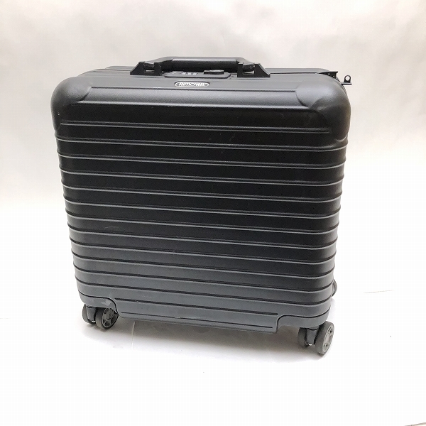 ○リモワ サルサ ビジネス トローリー キャリー バッグ機内持込 4輪 黒 27L 810.40 A11_画像1