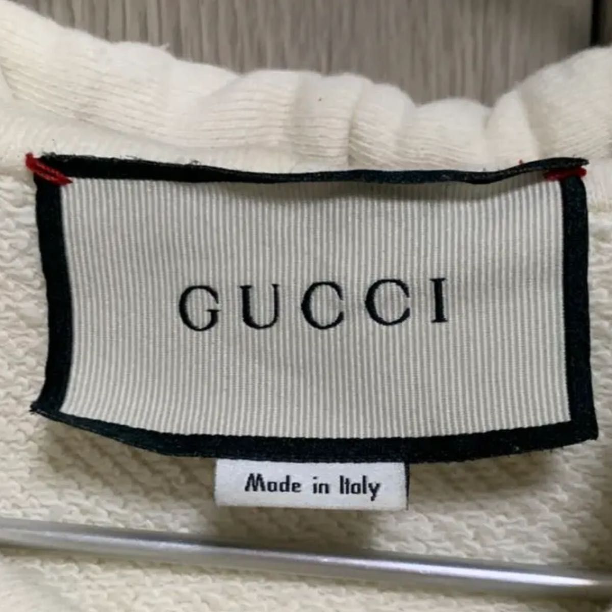 GUCCI グッチ パーカー ロゴ ヴィンテージ ヴィンテージ加工 ダメージ