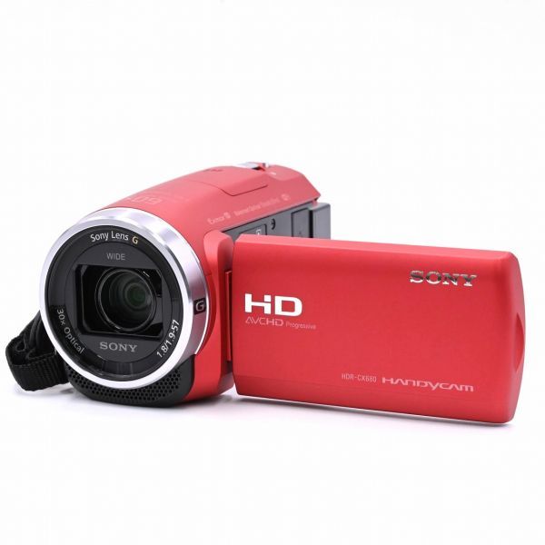 SONY HDR-CX680 レッド #367 ビデオカメラ | ssj-h.com