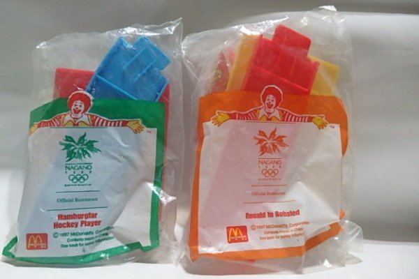 *P300* McDonald's happy комплект Nagano Olympic 1997 год Дональд Hamburglar игрушка * Mac дополнение 