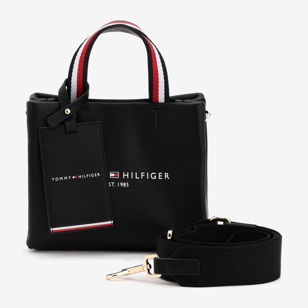 新品 TOMMY HILFIGER 2WAYマイクロショッパートートバッグ カード