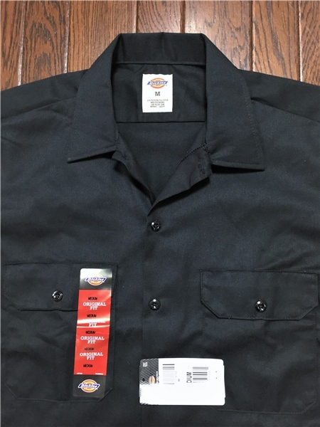 新品 ディッキーズ Ｄｉｃｋｉｅｓ 長袖 ワーク シャツ 黒 ブラック ５７４ＢＫ オリジナルフィットの画像1
