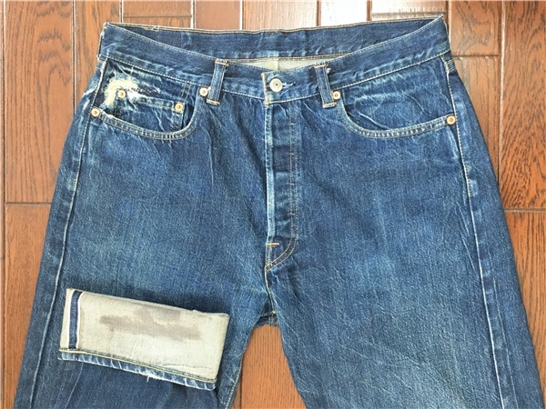 ＵＳＡ製 リーバイス ＬＥＶＩ’Ｓ ５０１ＸＸ ５０１ ビンテージ レプリカ ジーンズ ｗ３４ ダメージ リペア BIGE 赤耳 デニム アメリカ製