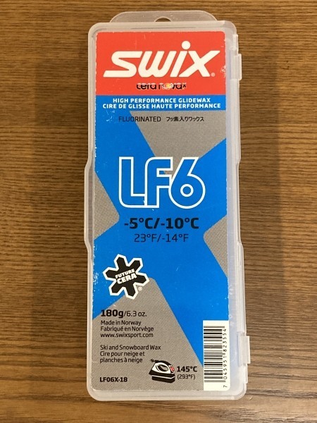 半額↓未使用 SWIX スウィックス SKI ワックス WAX LF6 180g -5~-10