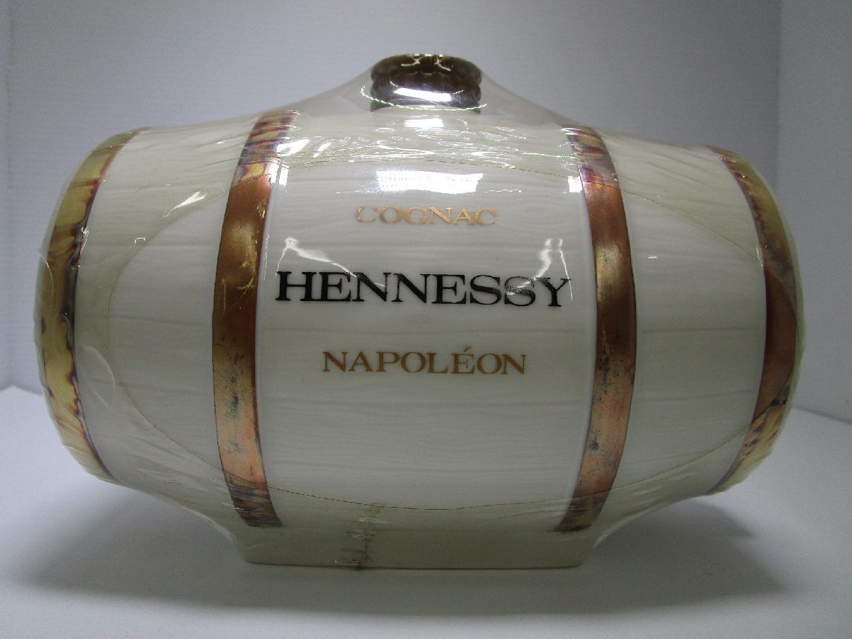ヘネシー ナポレオン 樽型 白 陶器 重量1098g HENNESSY NAPOLEON