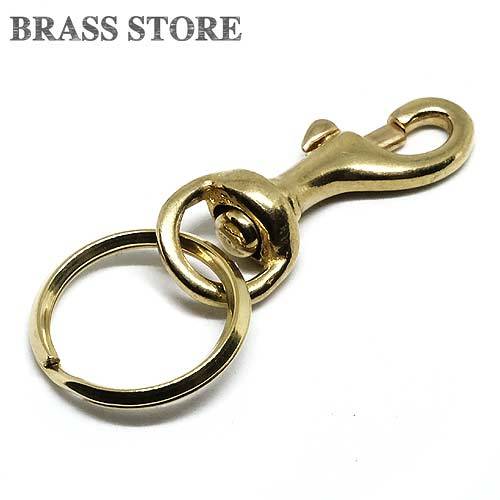  brass iron .na ska n key holder (S size ) Gold gold color double ring key ring kalabina belt loop na ska n key hook two -ply can 