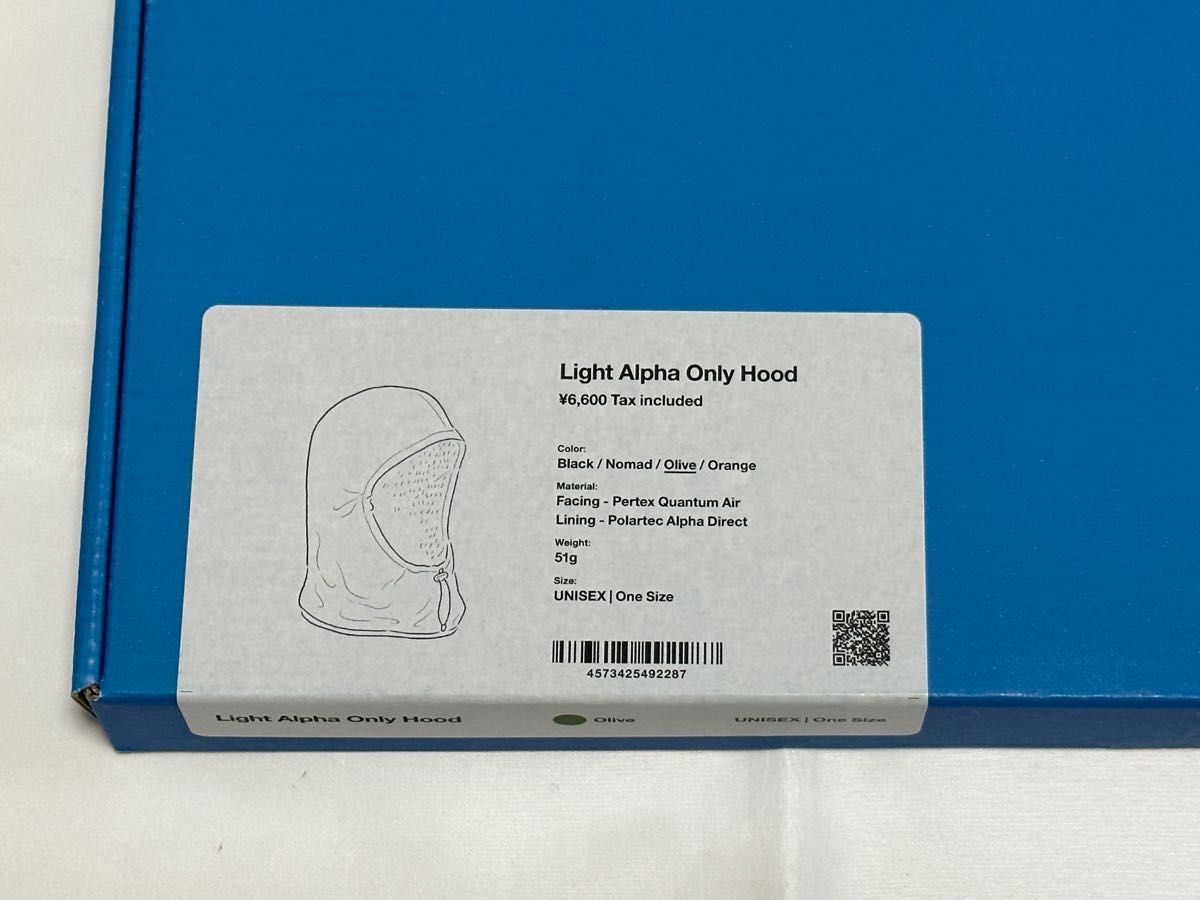 山と道 Light Alpha Only Hood nomad 新品未使用-