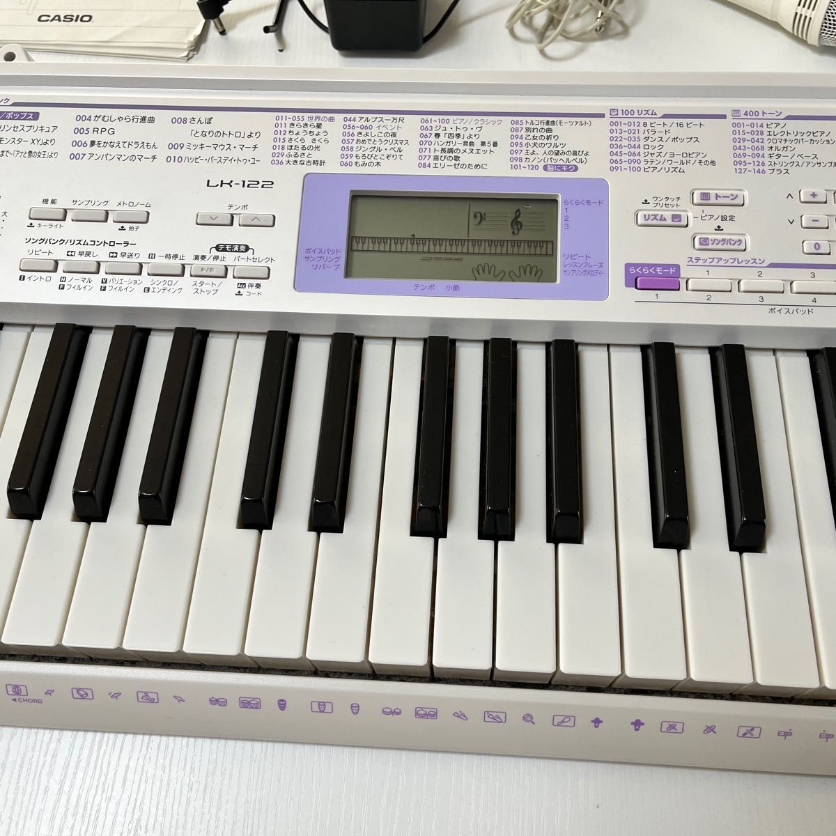 CASIO カシオ　光ナビゲーションキーボード LK-122