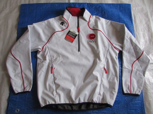 送料無料 未使用 きれい デサント JAPAN 日本代表 ジャケット JOC公式 ジャパン オリンピック 五輪 メンズ サイズL DESCENTE DTRN-2000