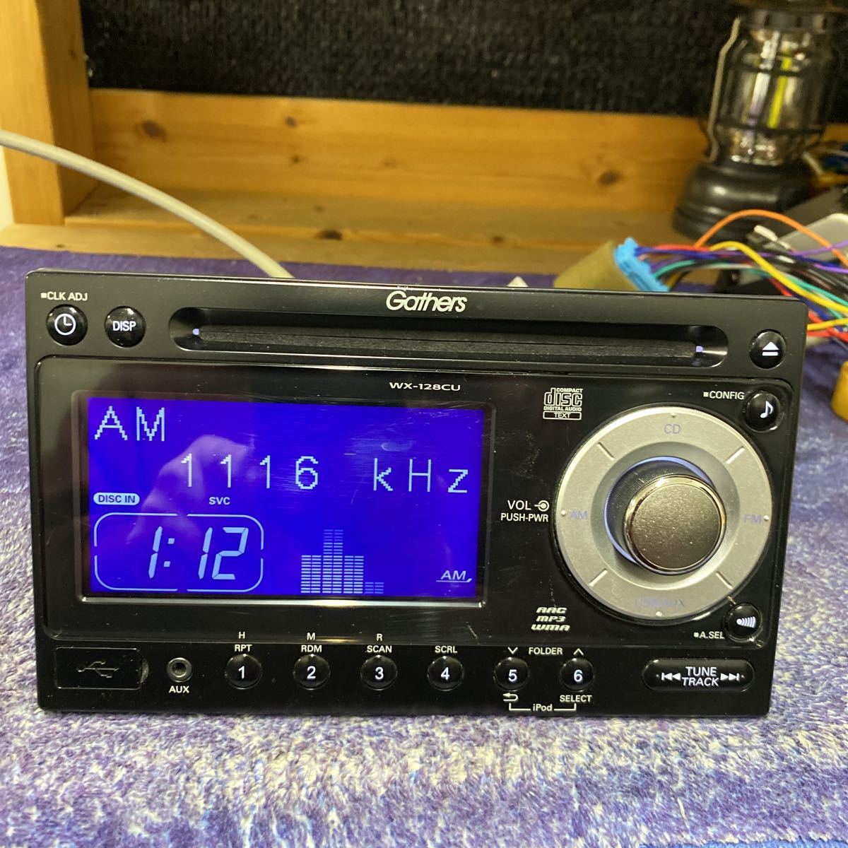 ホンダ純正　CD/AUX/USB Gathers WX-128CU_画像4