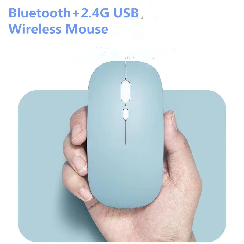 即発送可能】 USB充電 ワイヤレスマウス LED 静音 薄型 黒 ブラック 167