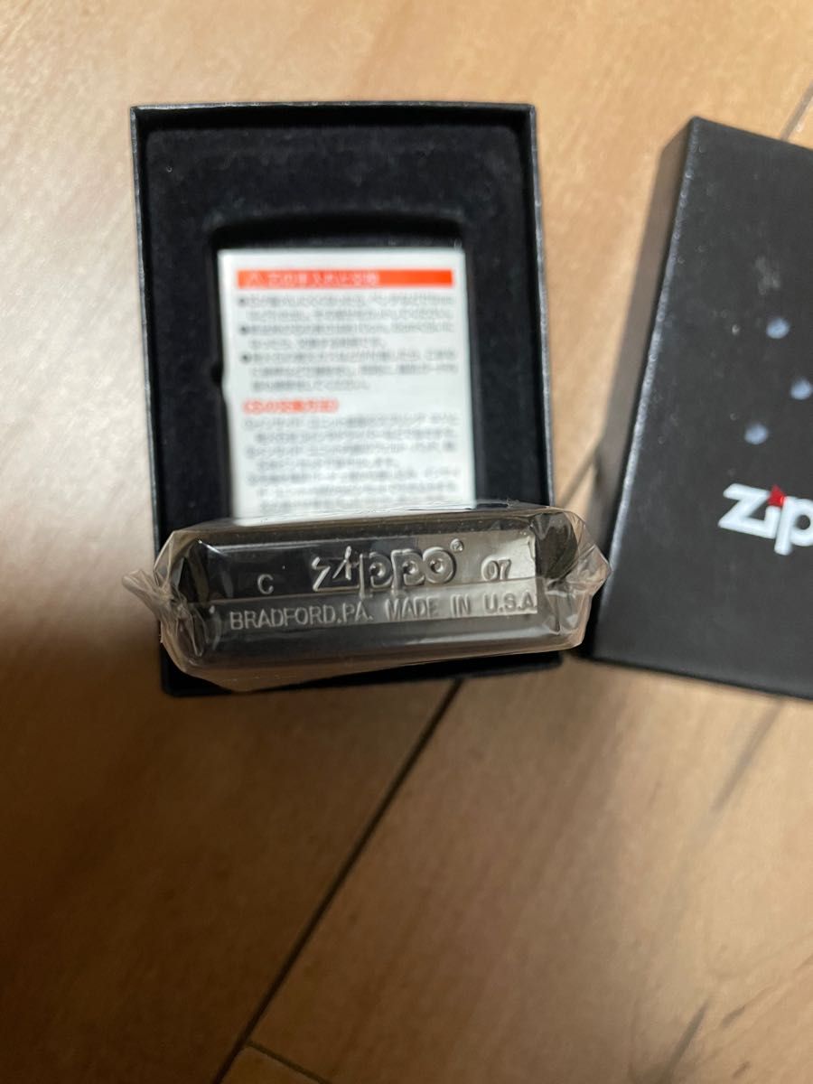 zippo ブラッククラックル ZIPPO ロゴ 2007