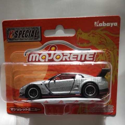 日産 NISSAN ニッサン GT-R NISMO GT3 シルバー カバヤ食品 マジョレットミニカー_画像2