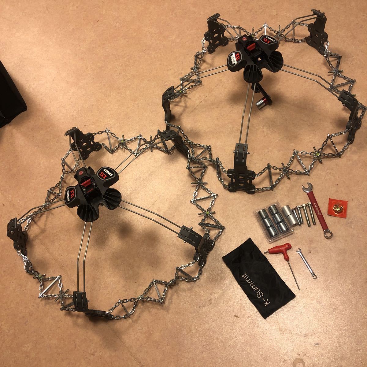 未使用K-SUMMIT XXL K77thuleスーリー金属チェーンkonig-