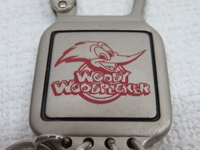 2 piece set *USJ key holder Woodpecker × close iron hotel Spider-Man wallet chain USED 63740*!!