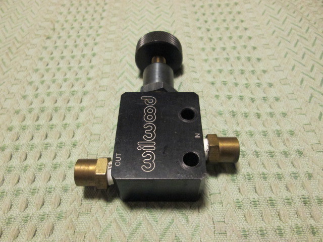  Will wood made proportioning valve P valve(bulb) balance adjustment WILWOOD