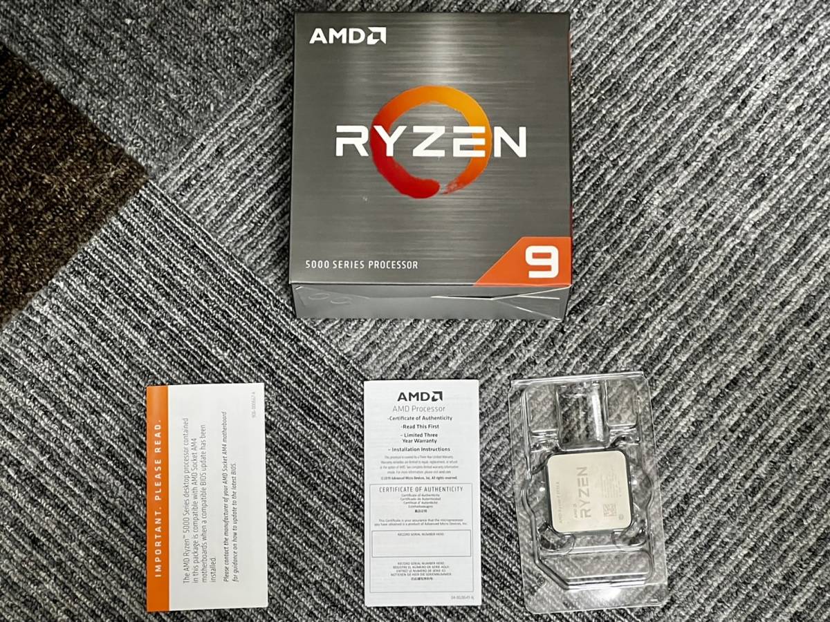 【動作確認済】AMD/エーエムディー Ryzen 9 5950X Box AM4 16コア32スレッド ゲーミングCPU【国内正規品】_画像1