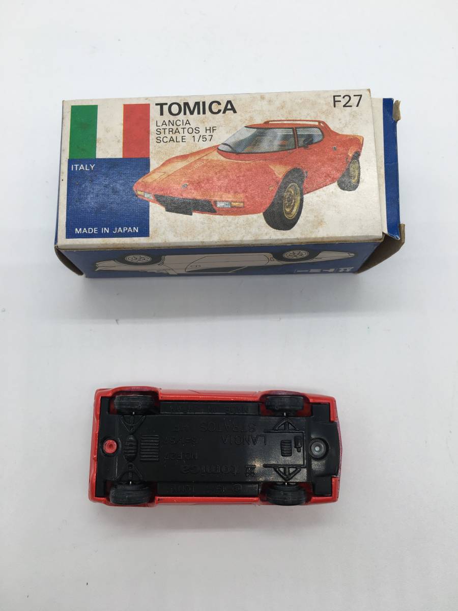 日本未発売 トミカF27 LANCIA STRATOS HF 日本製ミニカー TOMICA