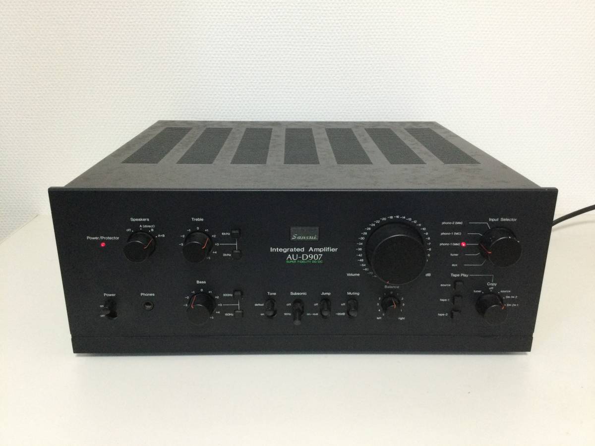 昭和レトロ Sansui 山水 プリメインアンプ AU-D907-