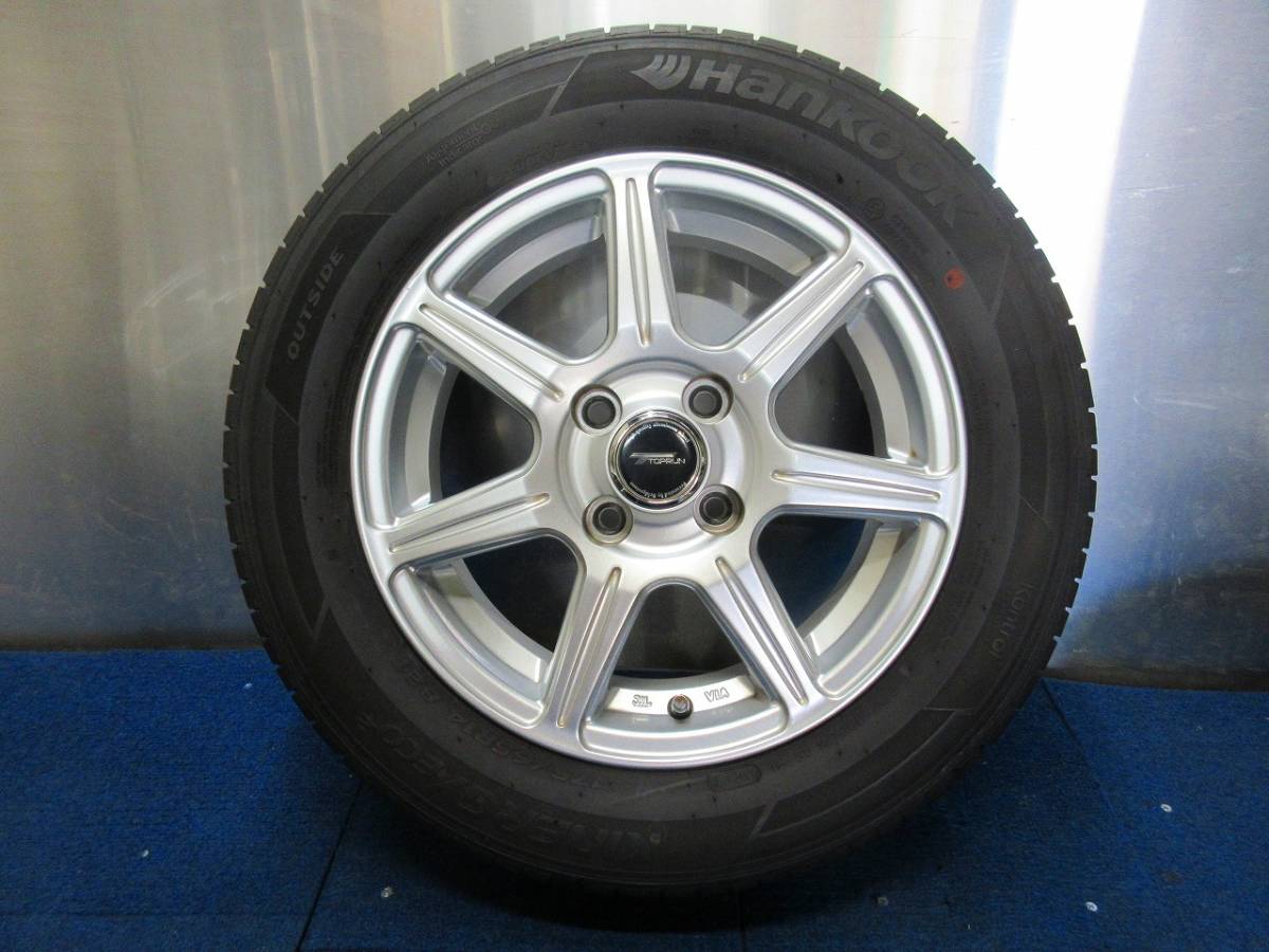 ★9分山★21年製★ HANKOOK KINERGY ECO2 175/65R14　社外ホイール 14×5.5J +39 4H-100 4本セット　D2_画像5