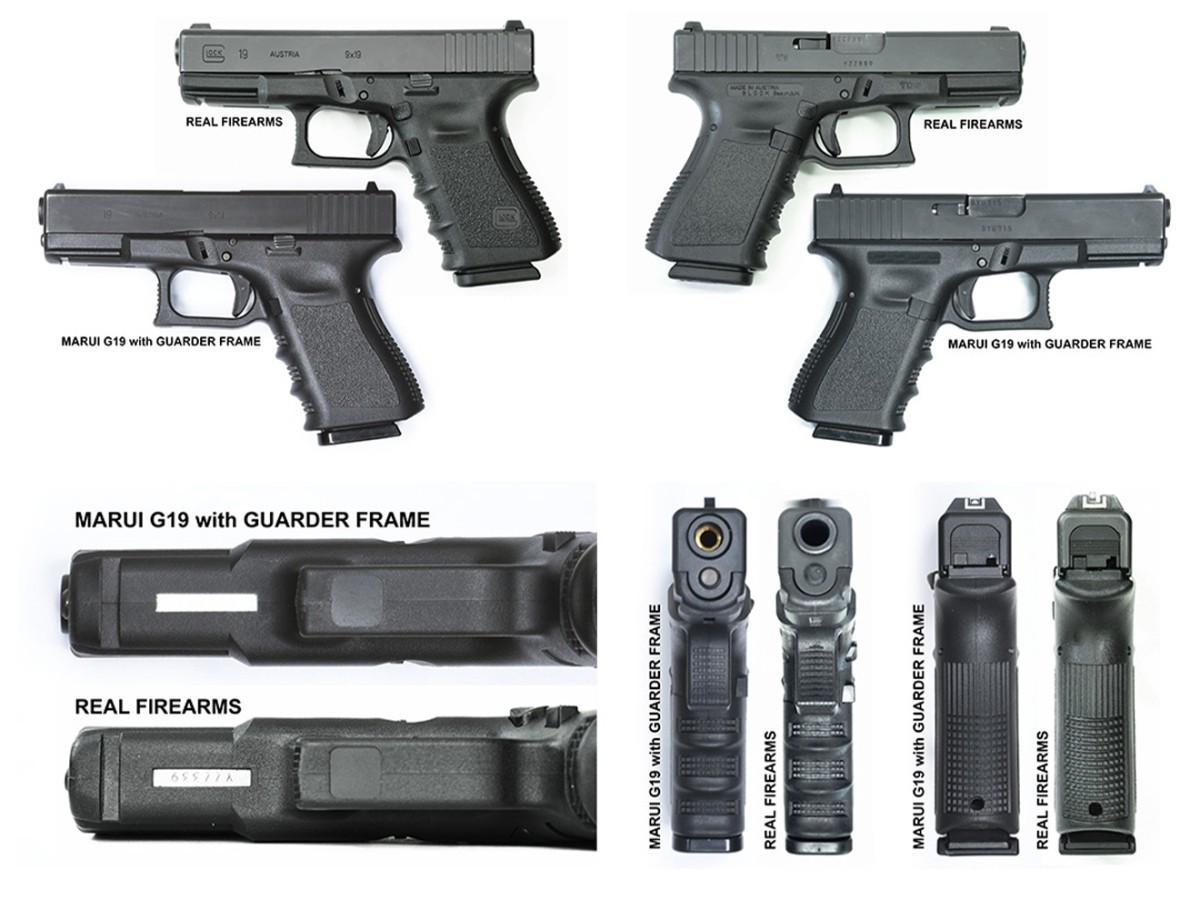 GLK-180(BK)　GUARDER GLOCK Gen.3 オリジナルフレーム US Ver for マルイ G19 GLOCK-180(BK)_画像8