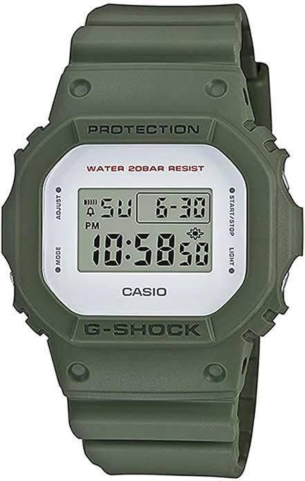 カシオ G-SHOCK DW-5600M-3 グリーン バンド ベゼル ミリタリー military バネ棒 DW-5600E_画像2