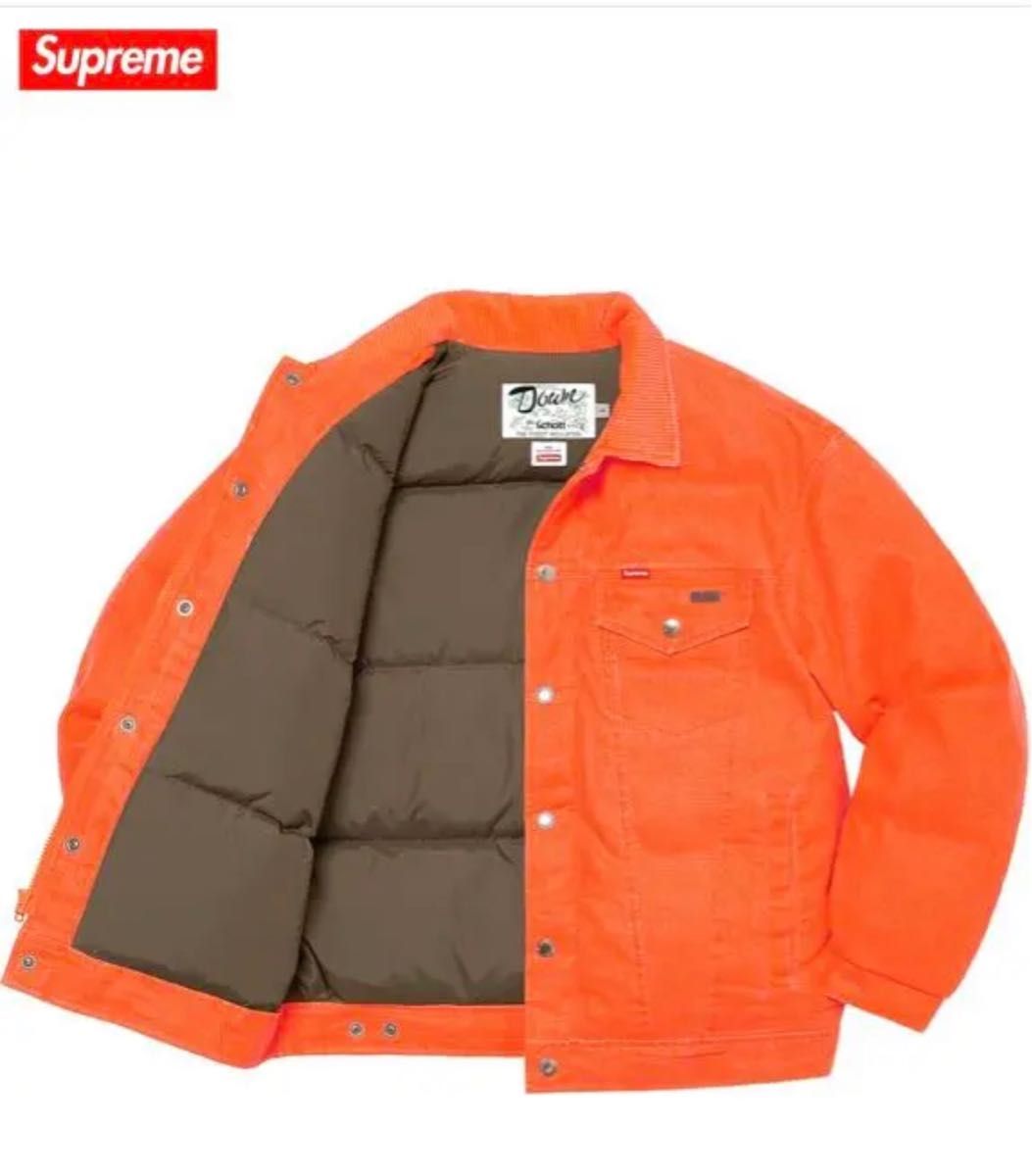 Supreme Schott Canvas Down Jacket | noonanwaste.com