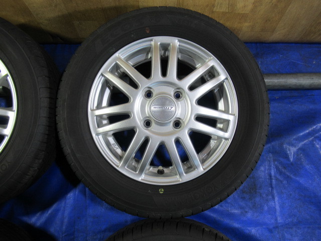 激安即決！美品 MACBES 13-4B 4H/100 ET44 ＋ 155/65R13 2021年製！中古4本！ワゴンR ラパン アルト セルボ パレット ミラ等！T006441_画像4