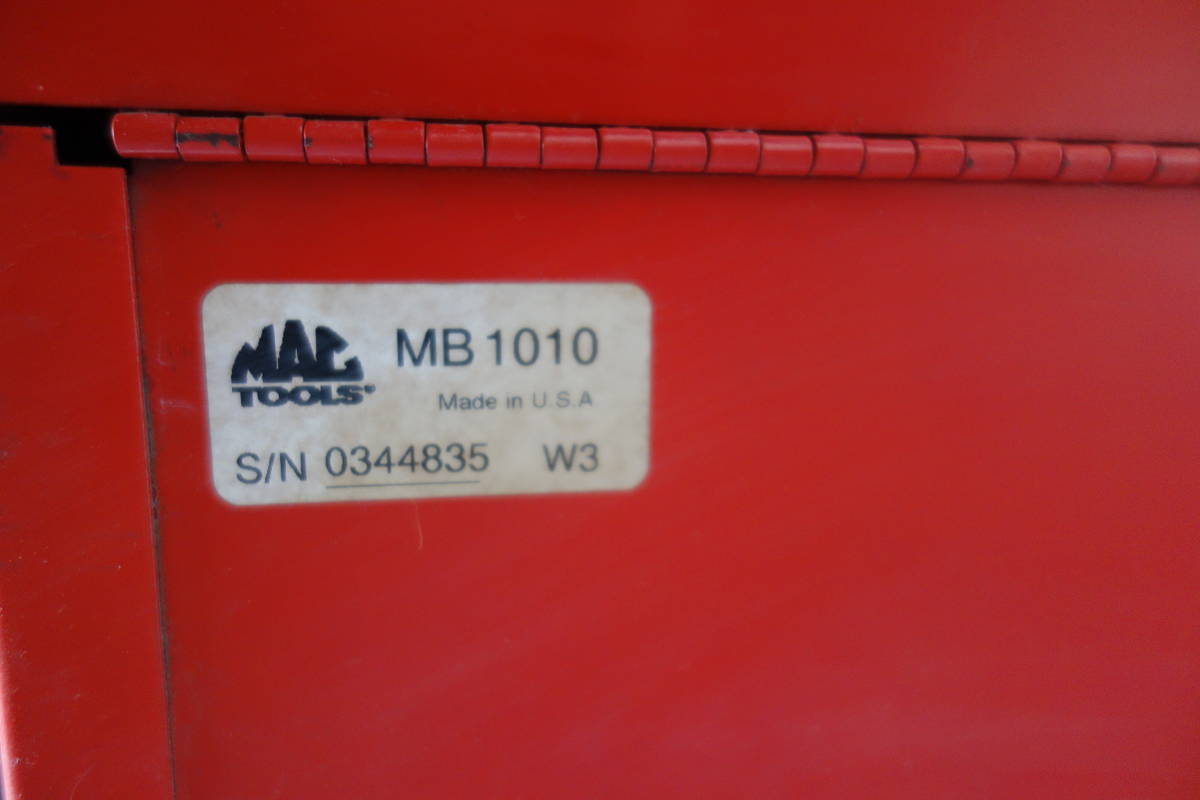 MAC TOOLS TEC1000 マックツール　　ツールキャビネット（工具箱）　引き取り限定　鹿児島から_画像4