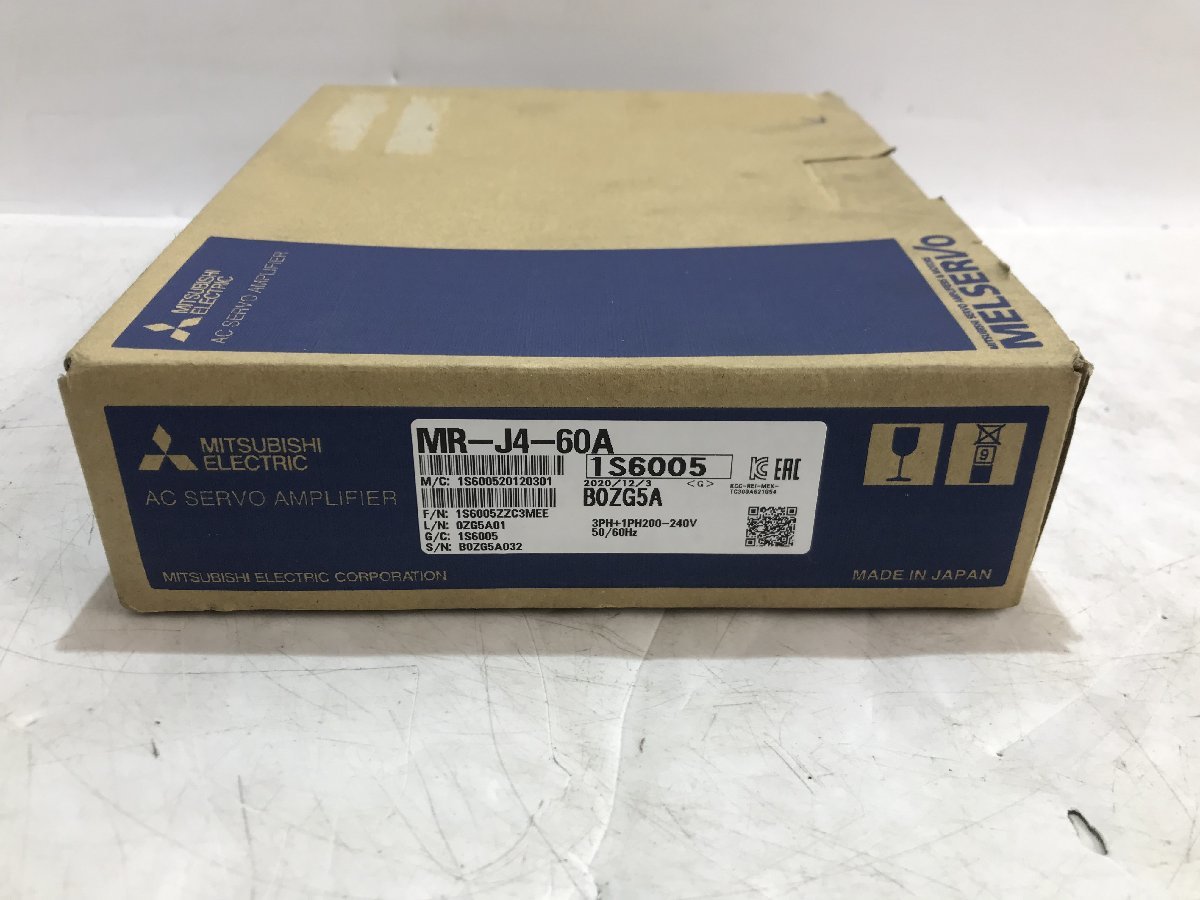 【未使用品】三菱電機　シーケンサー サーボアンプ MR-J4-60A /IT2IAF6DK3ND_画像1