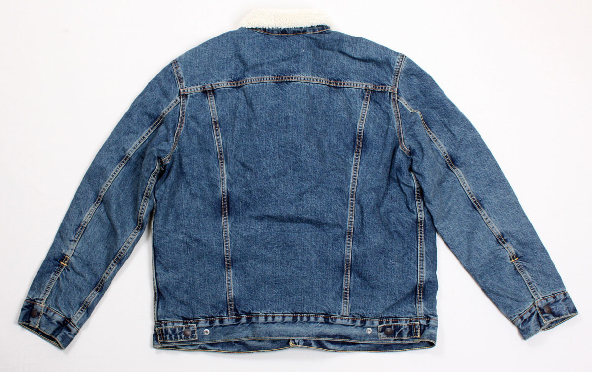 SALE!! Lサイズ Levi's/リーバイス “Gジャン” 裏ボア ジャケット【デニムウォッシュ】アメージング 服 ビッグサイズ シェルパ 防寒 ボア